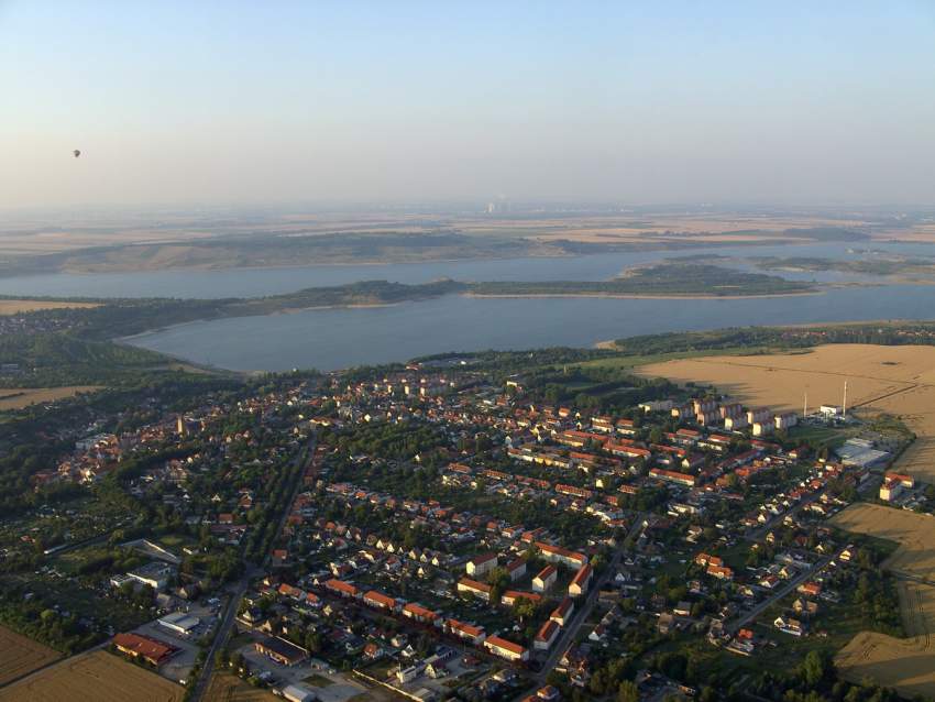 Geiseltalsee mit MÃ¼cheln